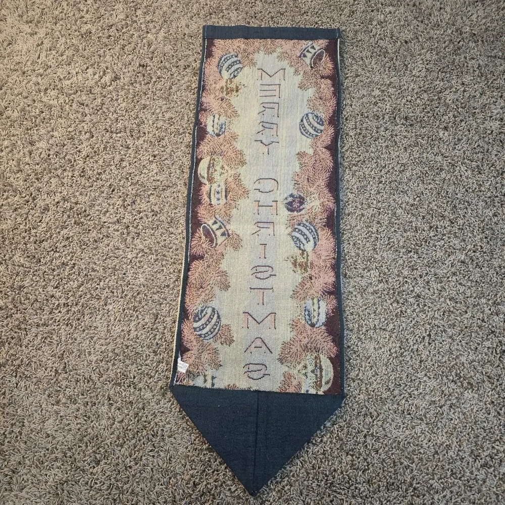 Christmas Merry Christmas Wall‎ Tapestry Banner Missing Tassel